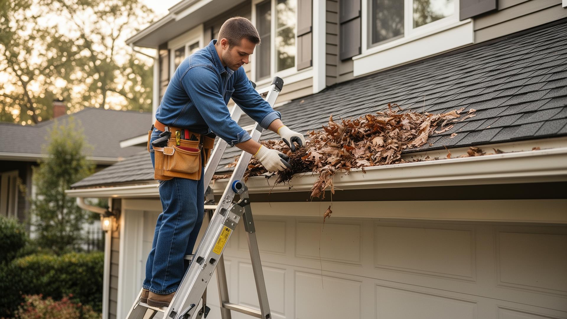 Gutter cleaning and minor gutter repair service in North Shore Auckland